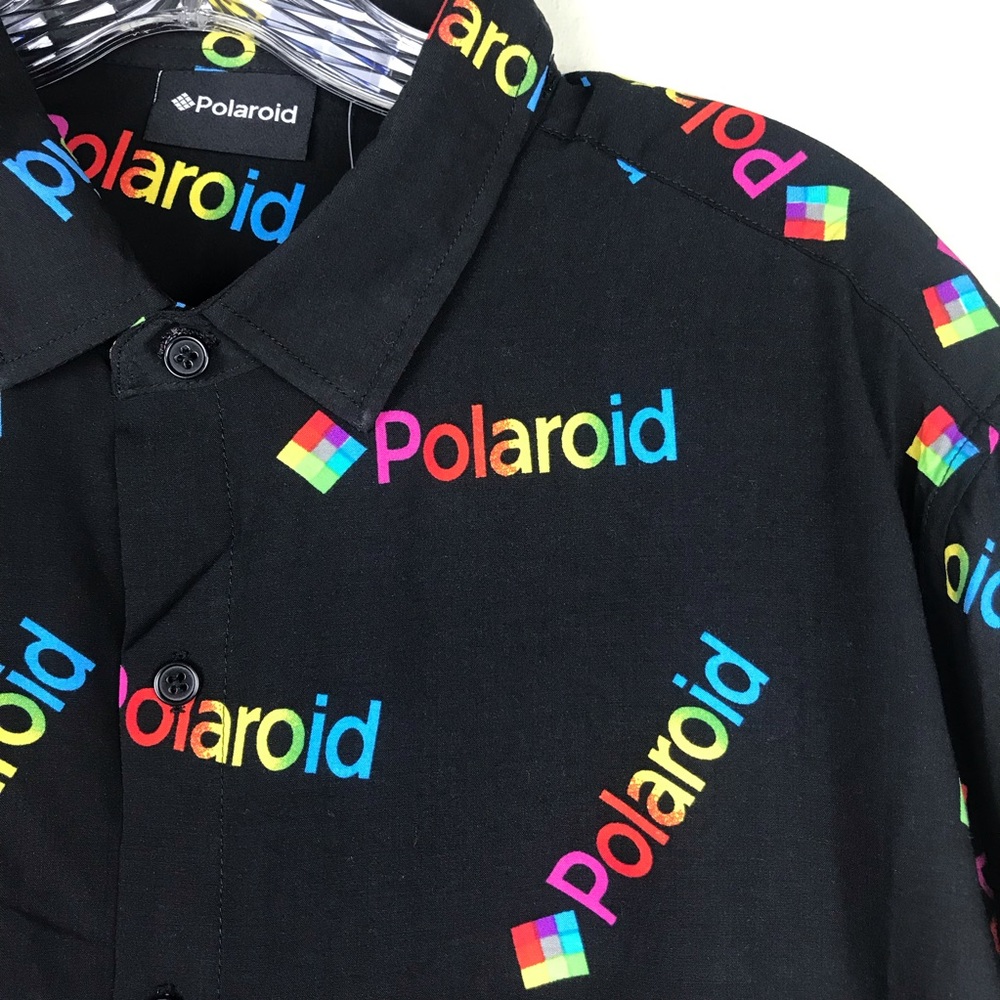 Polaroid Button Down Men’s Shirt Size L - Picture 3 of 3